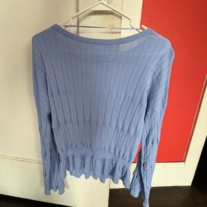 Banana Republic Light Blue Ribbed Top